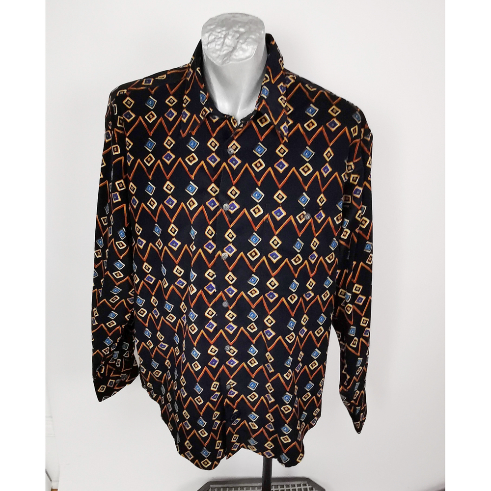 Cotton Reel Vintage Shirt Size L Western LS